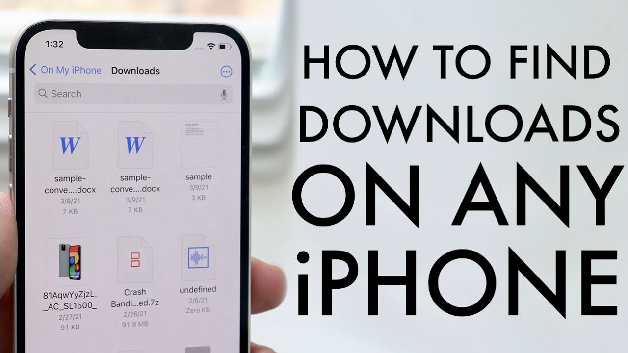 How To Find Downloads On Your Iphone! (2021) - Youtube