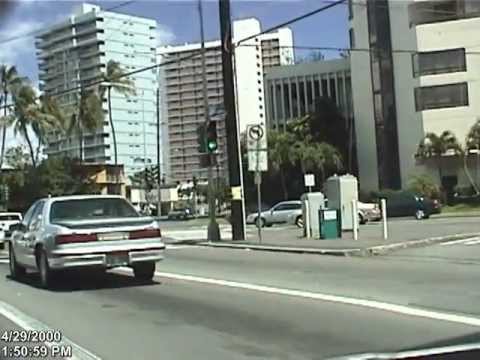Hawaii streets in 2000 - p1 Honolulu, Waikiki, Diamond Head Rd, Kalanianaole Hwy, etc.