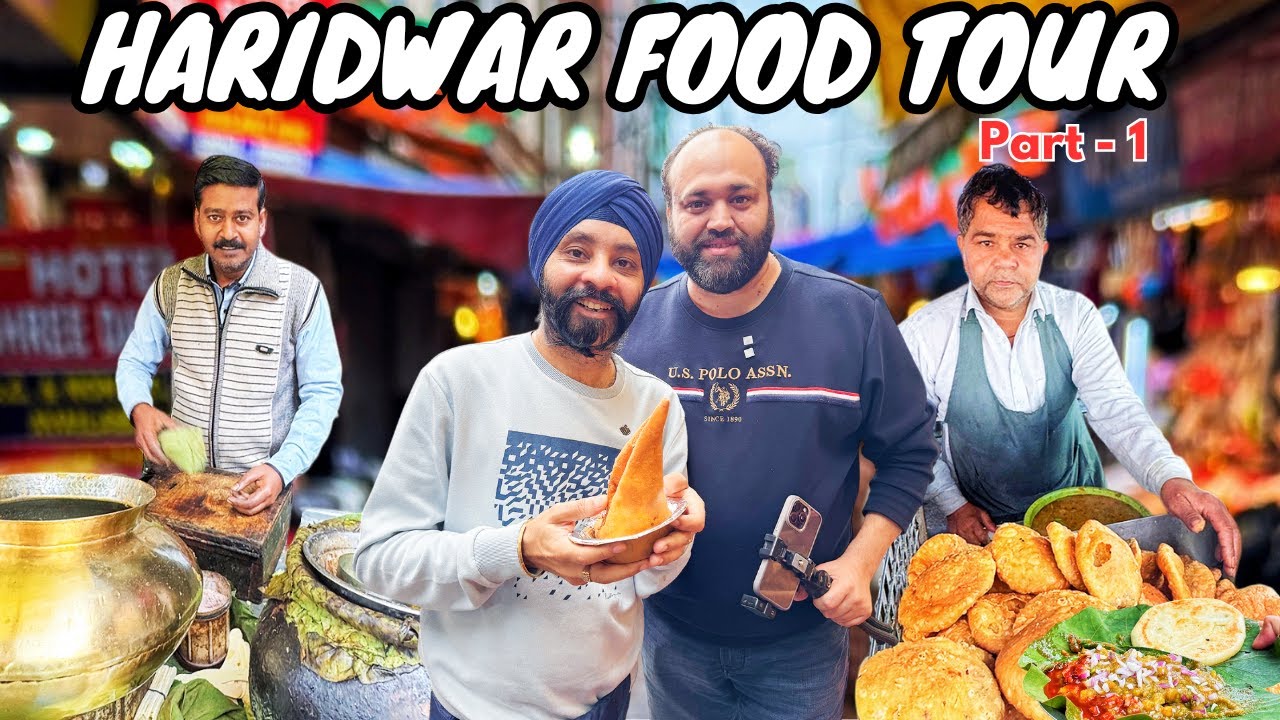 Haridwar Food Tour | Sushant Kulche | Kashyap Kachori | Mathura wala | Prakash Kulfi | 4K