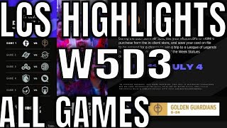 LCS Highlights ALL GAMES W5D3 Summer 2021