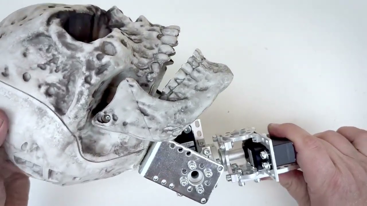 How to Install a Head Lift and Turn Servo Kit onto a Plastic Skeleton