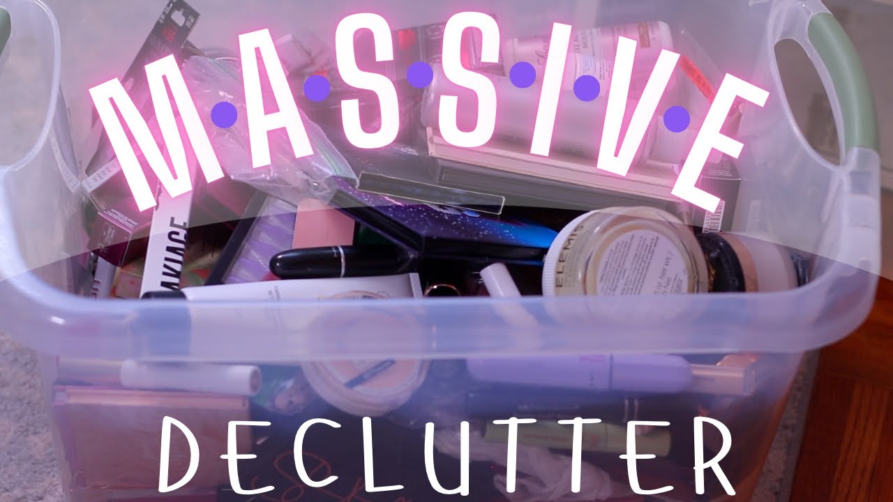 DELCUTTERING HALF MY MAKEUP : BEAUTY CLEAN OUT 2025