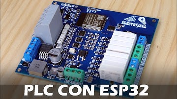 PLC  con  ESP32,  8 Entradas 24V,  8 Salidas Relays - COMPLETAMENTE FUNCIONAL