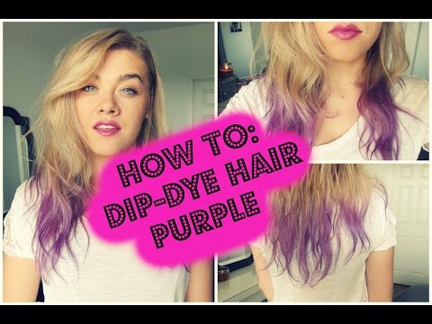 How To Dip Dye Hair Purple Melissa Mixes