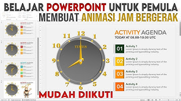 Belajar PowerPoint Membuat Animasi Jam Bergerak