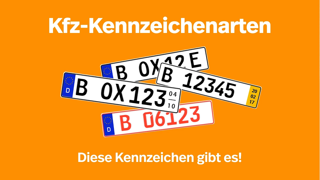 Kfz-Kennzeichenarten - Diese Kennzeichen gibt es! I Kennzeichenbox.de - YouTube
