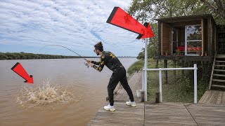 PESCA EN ZARATE sobre el PRIMER PUENTE, LUGAR NUEVO, TERRIBLE, TENES TODO, MUY LINDA PESCA!