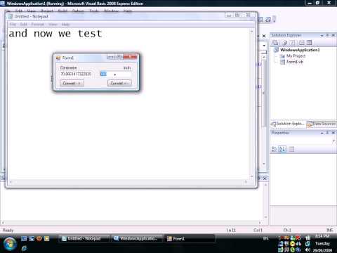Visual Basic: Inch to Centimetre and Centimetre to Inch Calculator/Convertor