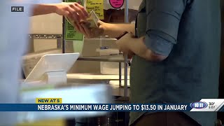 Nebraska's minimum wage jumping to $13.50 in January 2025