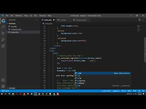 53- PHP Autoloading Classes