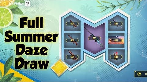 Call Of Duty Mobile Full Summer Daze Draw