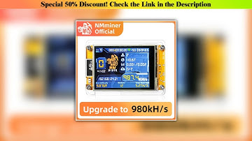 Exclusive NMMiner NerdMiner V2 Hashrate 980KH/s Lucky Miner ESP32 2.8 inch Smart Display Crypto Sol