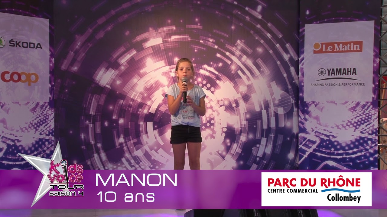 Manon Kids Voice Tour 2017 Parc Du Rhône Collombey Youtube