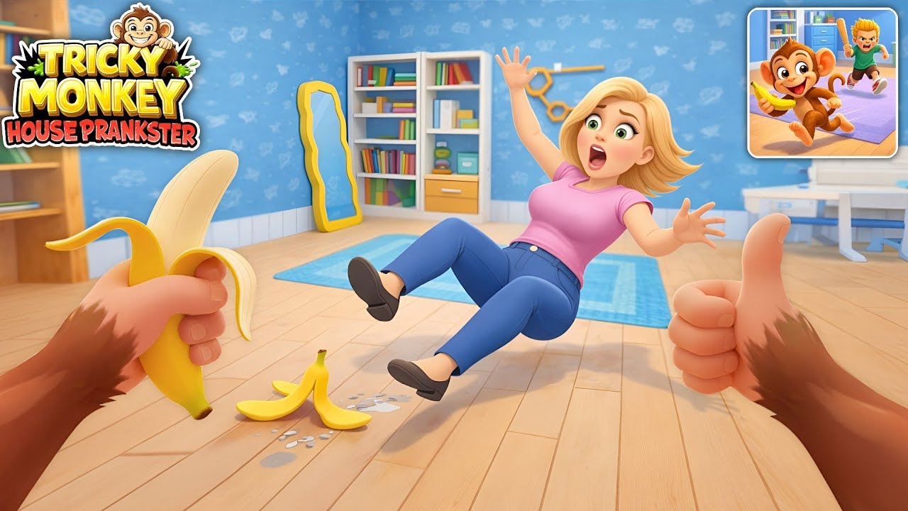 Tricky Monkey: House Prankster Gameplay 🐒 