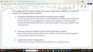 CIS41A Unit 11 Lecture: System Forensic Analysis