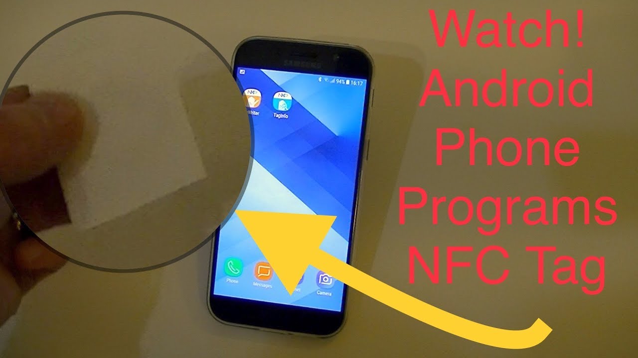 Android Phone Programs NFC Tag and an iPhone Xs Max Reads the tag and opens the webpage