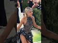 Sabrina Carpenter SHOWED UP AND SHOWED OUT with her film strip dress at the MetGala tonight