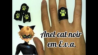 DIY Miraculous: Como faze o anel do Cat Noir Fácil - YouTube