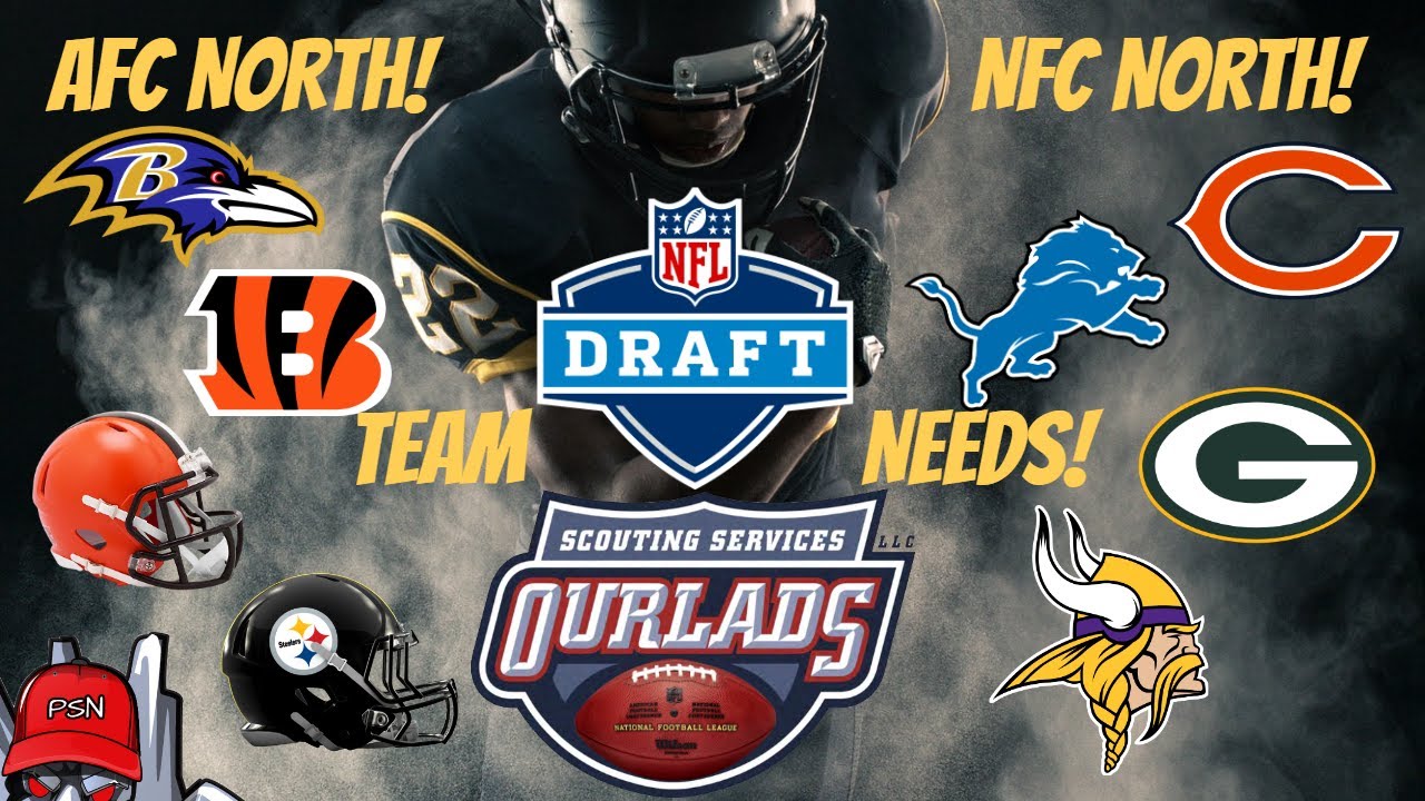 NFL Draft Team Needs 2023 AFC/NFC North division needs! YouTube