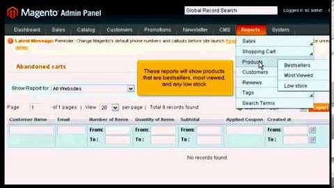 How to view reports in Magento Commerce Legend Eye