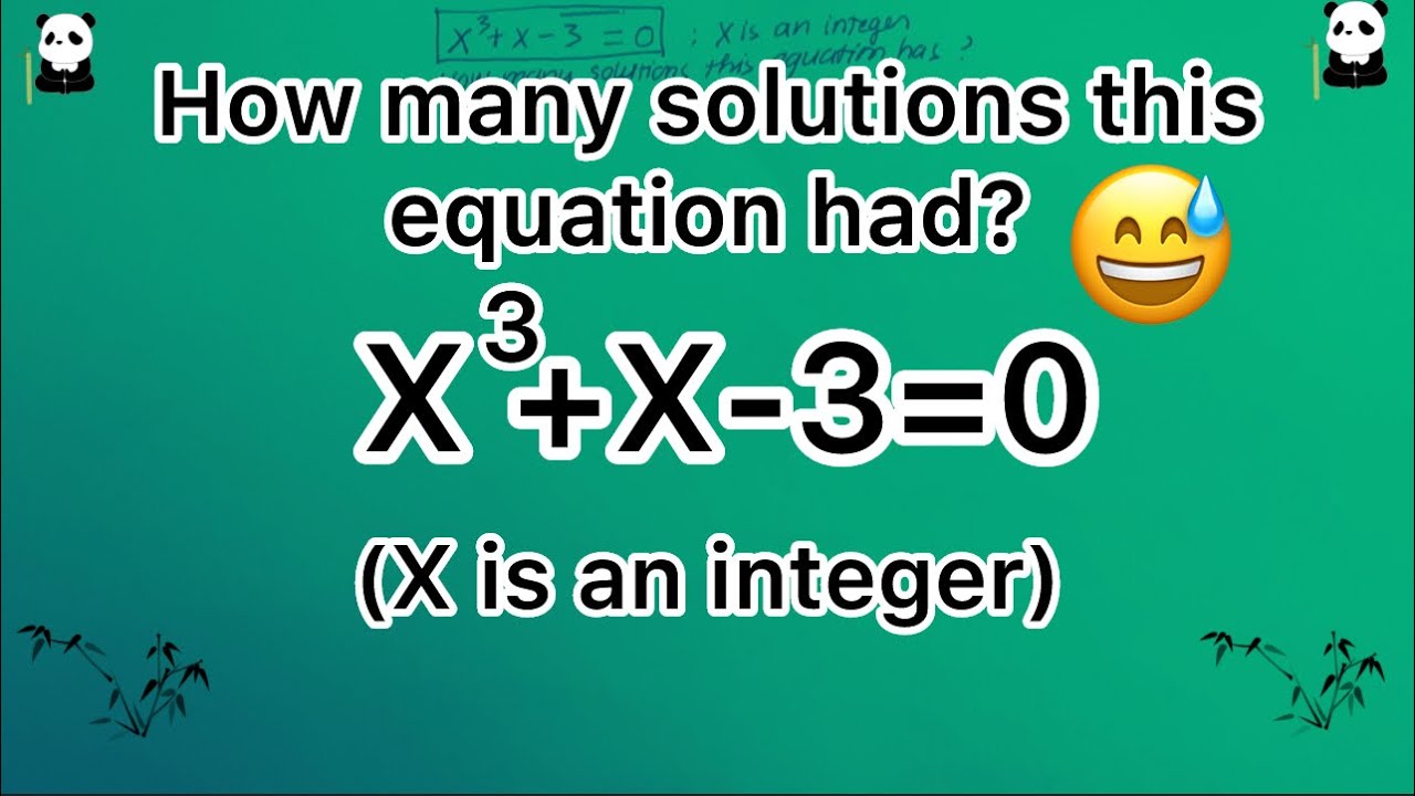 How Many Solutions This Has X 3 X 3 0 YouTube how-many-solutions-this-has-x-3-x-3-0-youtube