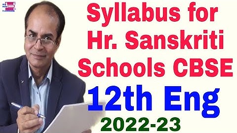 syllabus CBSE 2022-23 class 12 english by vijay kumar #shorts