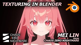 Mei Lin - Chaos Zero Nightmare - 3D Blender Texturing Workflow