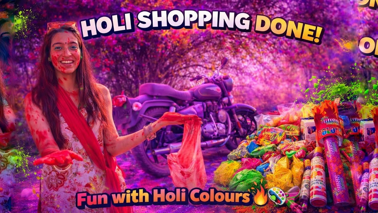  🫟Holi ki full Taiyaari Done ✅रंगों की बारिश 🔫🫟अब सिर्फ FUN!😎