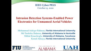 IEEE CyberPELS '20 - Intrusion Detection Systems-Enabled Power Electronics for UAVs