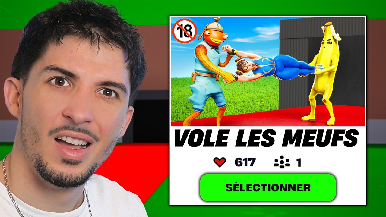 J'ai Joué aux FAKES Steal The Brainrot De Fortnite..