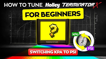 How to switch from KPA to PSI in Holley Efi and Holley Terminator X