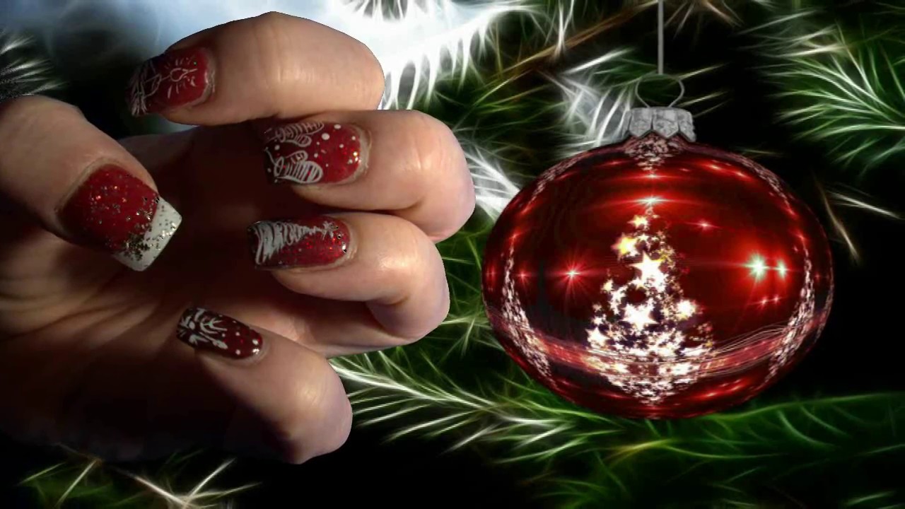 WeihnachtsGelNägel XMAS Nails Naildesign Nagelstudio YouTube