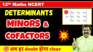 #8 Determinants, Minors & Cofactors,  NCERT Example 19 to 22, Determinants NCERT Class 12 Maths,