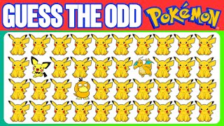 Find the ODD One Out - The Pokémon Edition| Pokémon Quiz | 33 Emoji Quiz | Easy, Medium, Hard