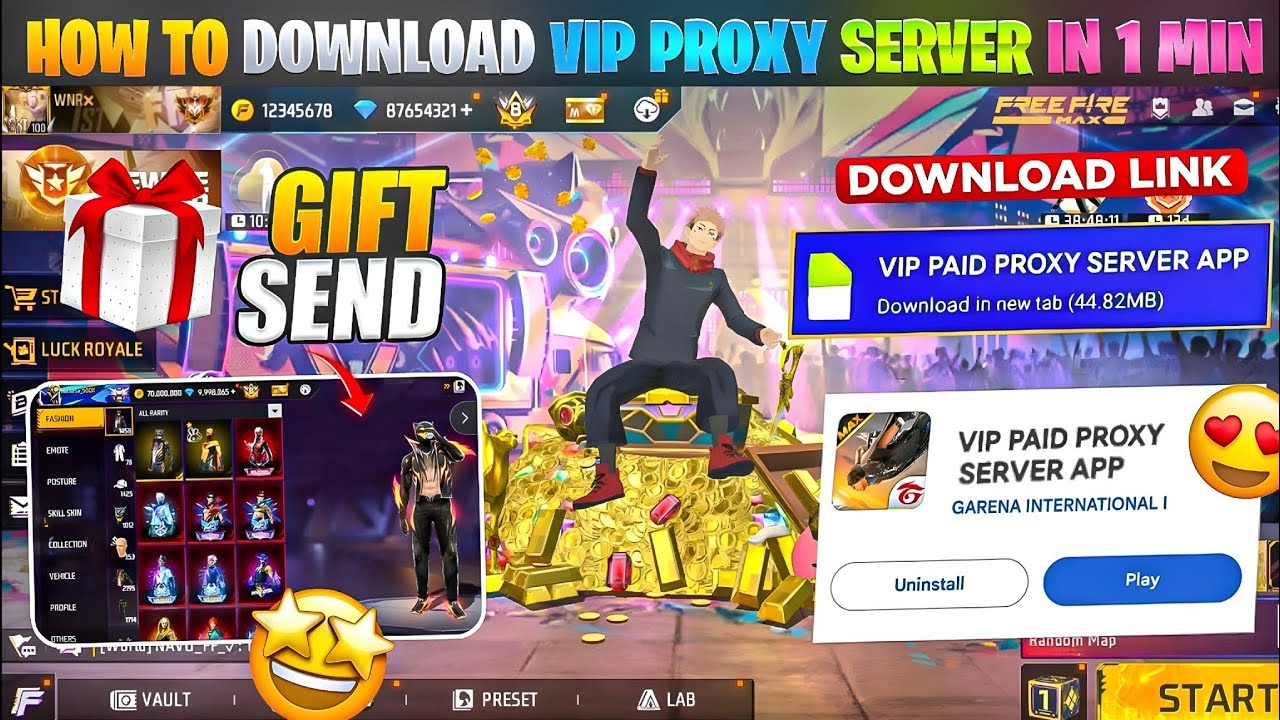 How To Download Proxy Server In Free Fire 💯😨🔥| Free Fire Proxy Server |Proxy Server Free Fire