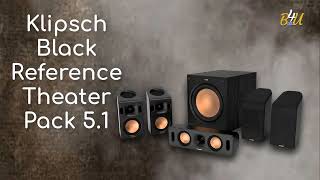 Best Surround-Sound Speaker Package Under $500 [2024] | Klipsch Black Reference Theater Pack 5.1