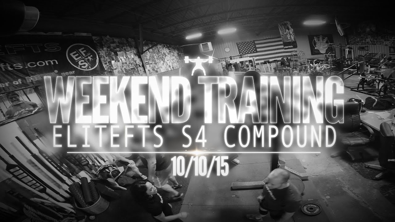 Weekend Training 10/10/15 - elitefts.com exercise 14.1 class 11