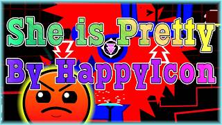 She is Pretty (By HappyIcon) Daily Level #3,281 | Geometry Dash