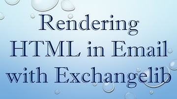 Rendering HTML in Email with Exchangelib