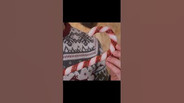 Trying a candy cane from a different dimension #weird #candy