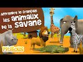 Apprendre les animaux de la savane  apprendre le franais