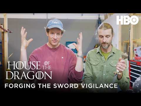 Forging the Sword Vigilance with James Norton | House of the Dragon Season 3 | HBO