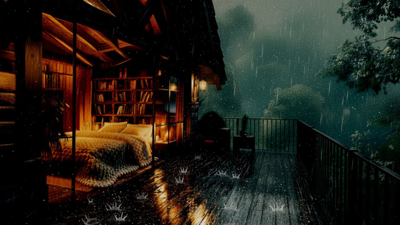 Cozy Cabin Rainy Night – Relaxing Rain & Thunder Sounds for Deep Sleep ...