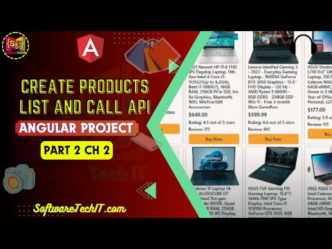 Angular Part 2 : Create Products List And Call API In TS File | Create Ecommerce Angular Project