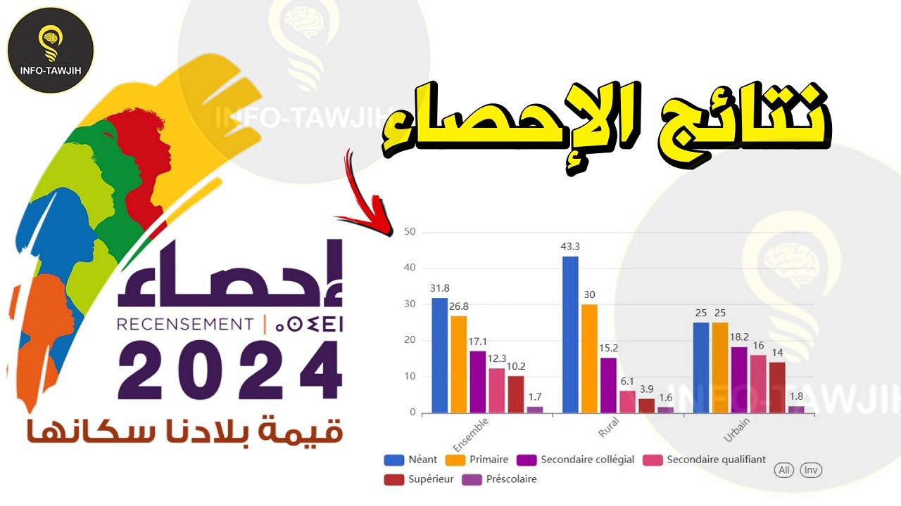 تفاصيل نتائج الإحصاء العام للسكان و السكنى 2024.