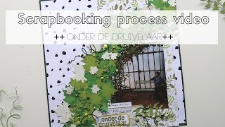 Scrapbooking process video ~ DLS #41 Flowers & feathers ~ onder de druivelaar