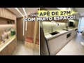 Tour pelo ap studio de 27m com muita marcenaria feat studiom2arq  gaby garciia