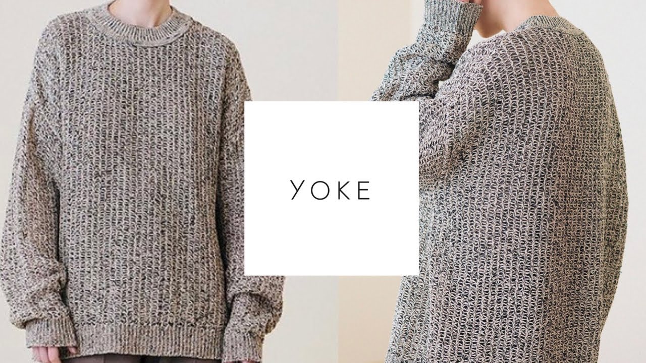 トレンド感のあるメッシュニット【YOKE,AURALEE】 - YouTube