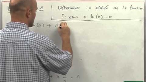 30 Logarithme : dérivées