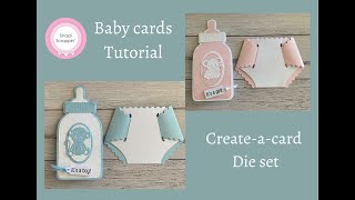 Create-a-card Baby Cards die set Tutorial screenshot 4